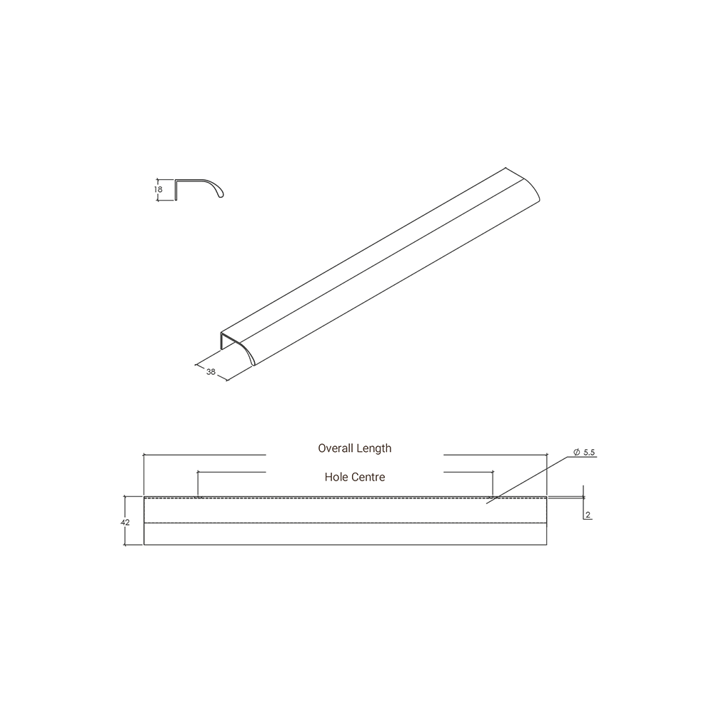Momo Ona Lip Pull - Line Drawing