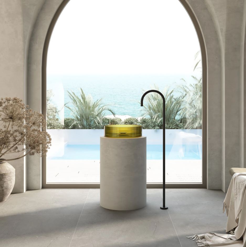 Cassa Design Wow Round Translucency Resin Stone Basin
