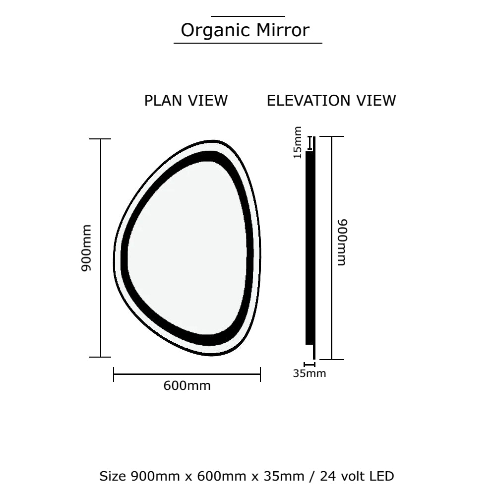 Basin Labs Powder Organic Halo Mirror