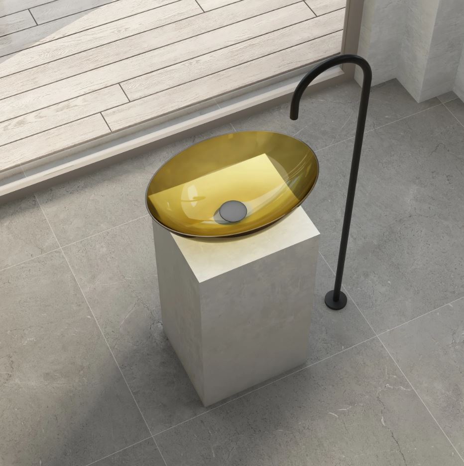 Cassa Design Wow Oval Translucency Resin Stone Basin