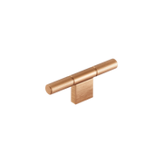 Momo Point T Knob 110mm in Brushed Dark Brass