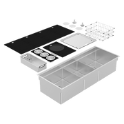 Abey Boutique Piazza Plus Triple Bowl Sink