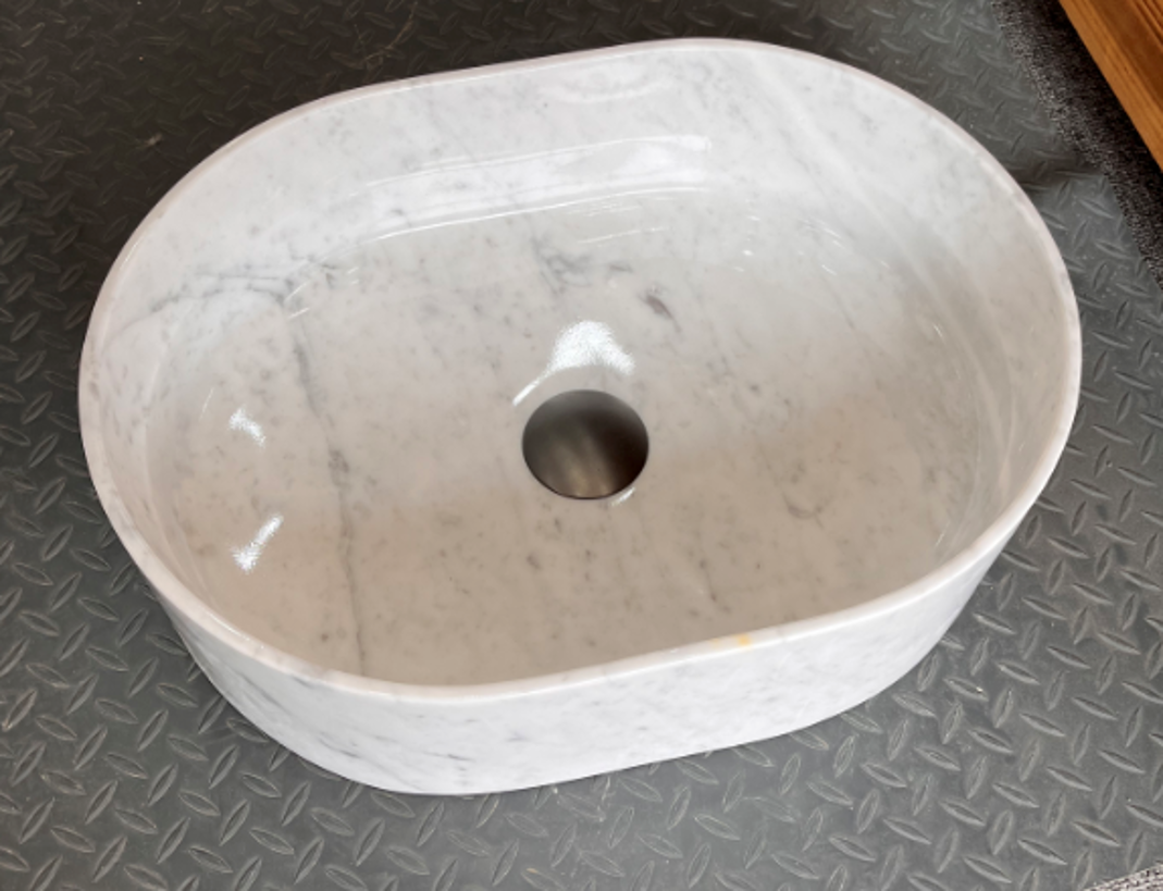Zen Carrara Marble Basin
