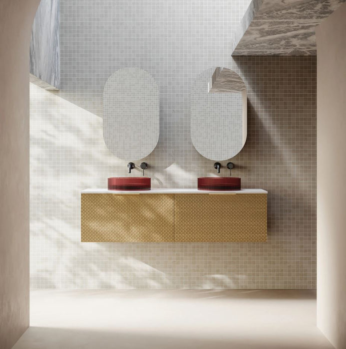 Cassa Design Relievo Wall Hung Vanity Natural Oak