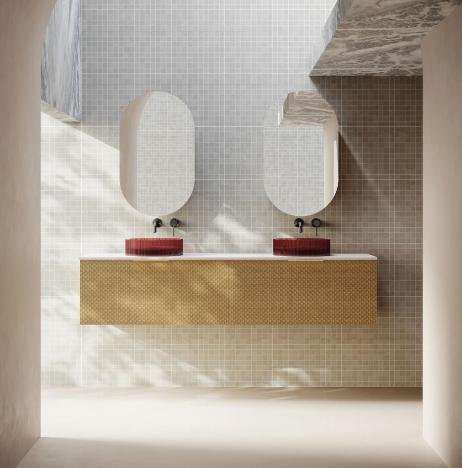 Cassa Design Relievo Wall Hung Vanity Natural Oak