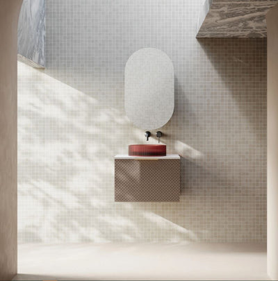 Cassa Design Relievo Wall Hung Vanity Natural Walnut