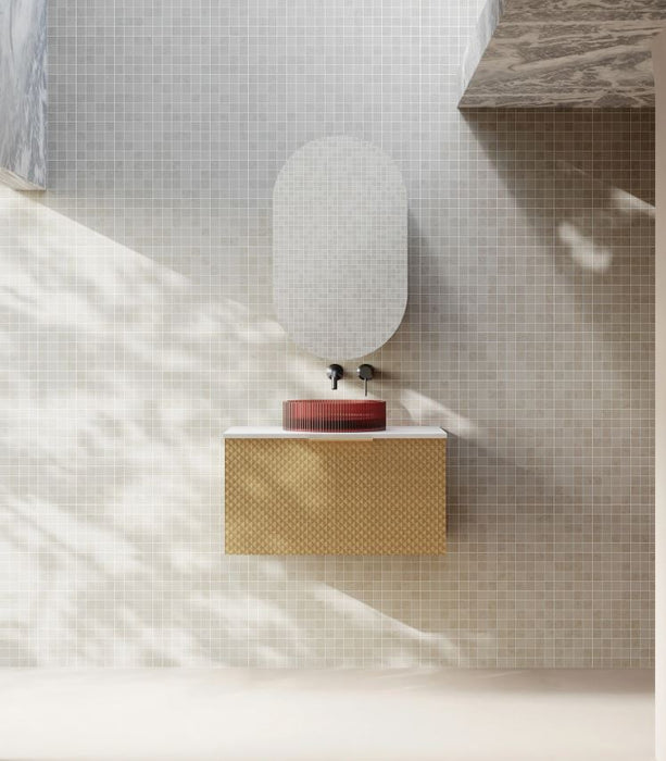 Cassa Design Relievo Wall Hung Vanity Natural Oak