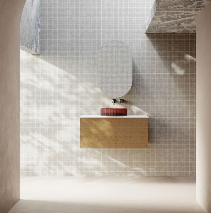 Cassa Design Relievo Wall Hung Vanity Natural Oak