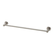 Phoenix Radii Single Towel Rail 600mm Round Plate Brushed Nickel