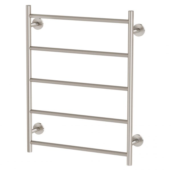Phoenix Radii Towel Ladder 550 x 740mm Round Plate Brushed Nickel