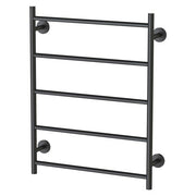 Phoenix Radii Towel Ladder 550 x 740mm Round Plate Matte Black