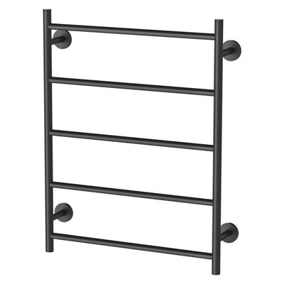 Phoenix Radii Towel Ladder 550 x 740mm Round Plate Matte Black
