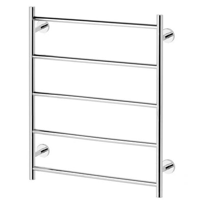 Phoenix Radii Heated Towel Ladder 550 x 740mm Round Plate Chrome