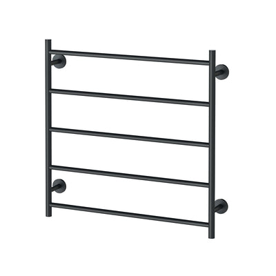 Phoenix Radii Heated Towel Ladder 750mm x 740mm Matte Black