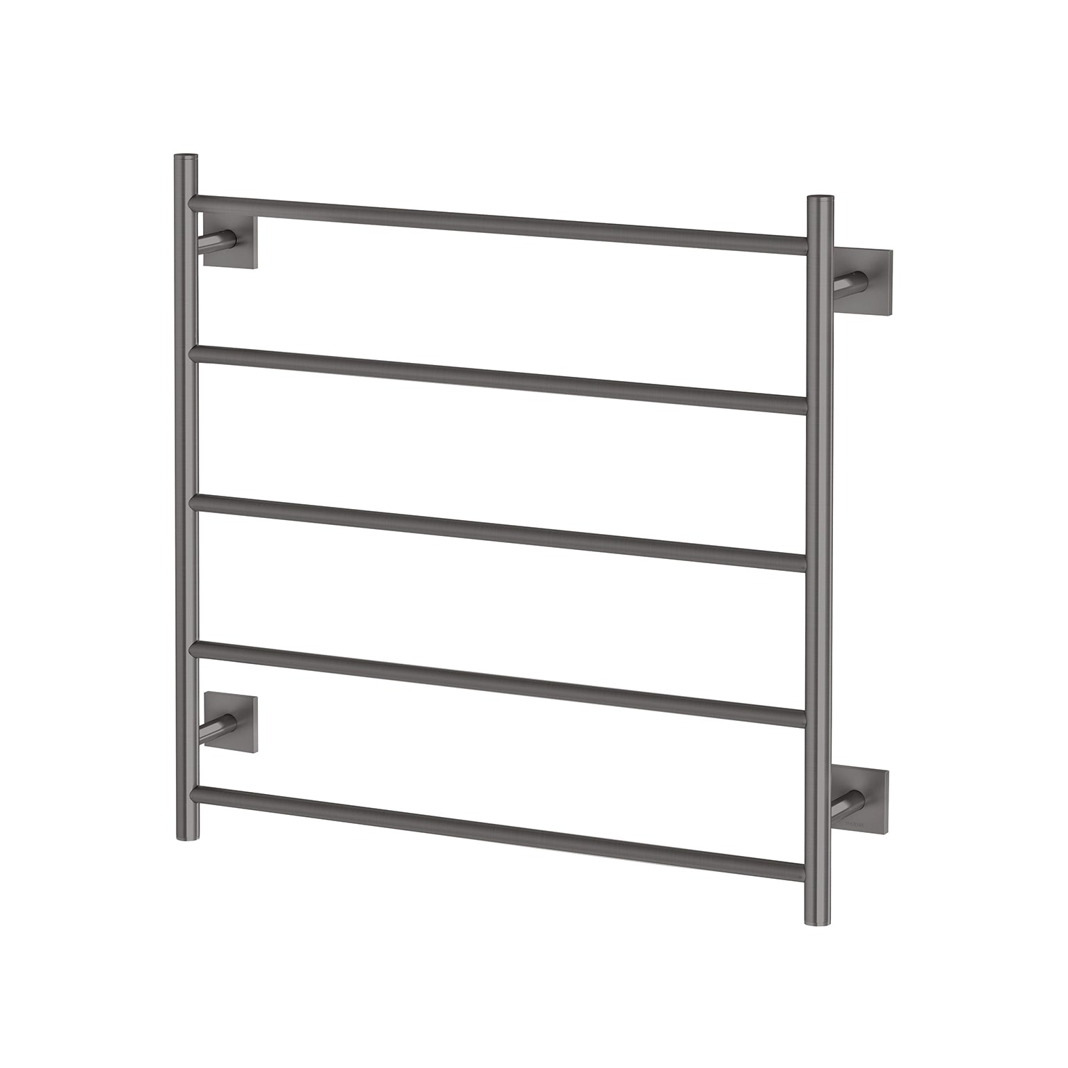 Phoenix Radii Heated Towel Ladder 750mm x 740mm Brushed Carbon