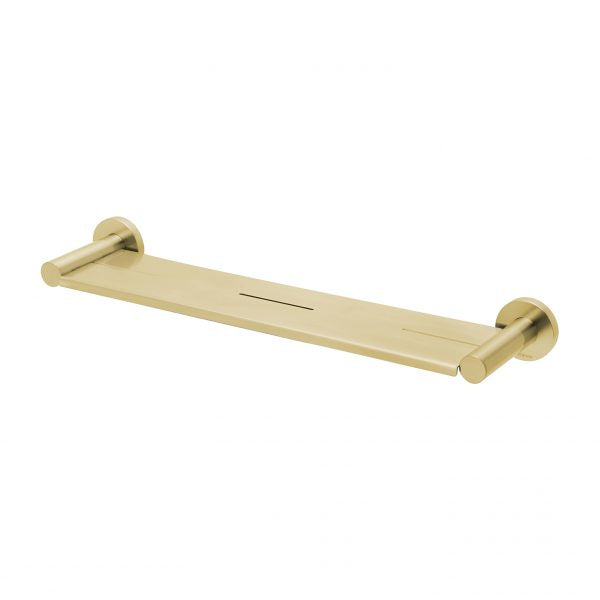 Phoenix Radii Metal Shelf Round Plate Brushed Gold
