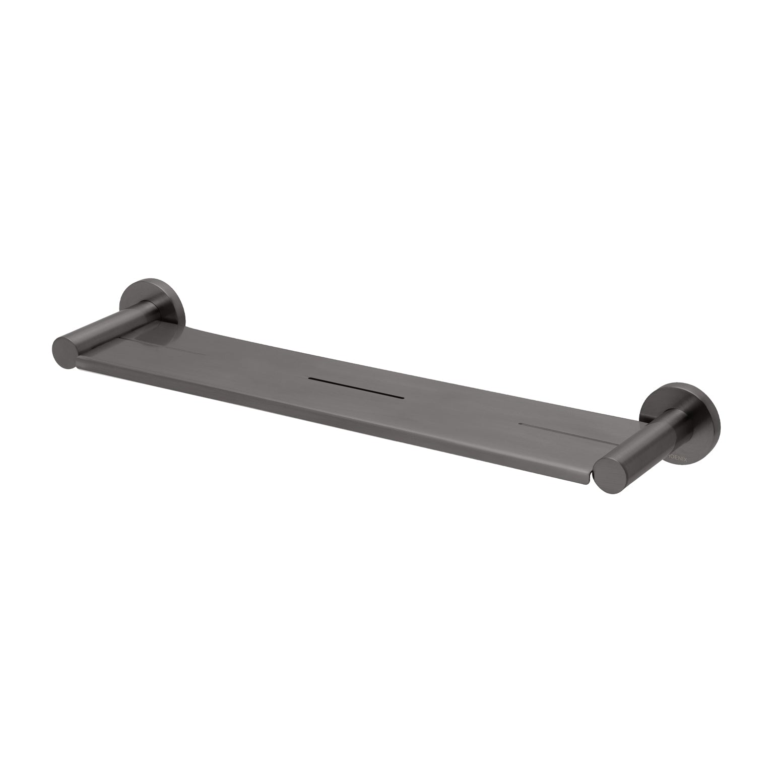 Phoenix  Radii Metal Shelf Round Plate Brushed Carbon