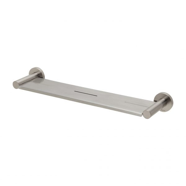 Phoenix Radii Metal Shelf Round Plate Brushed Nickel