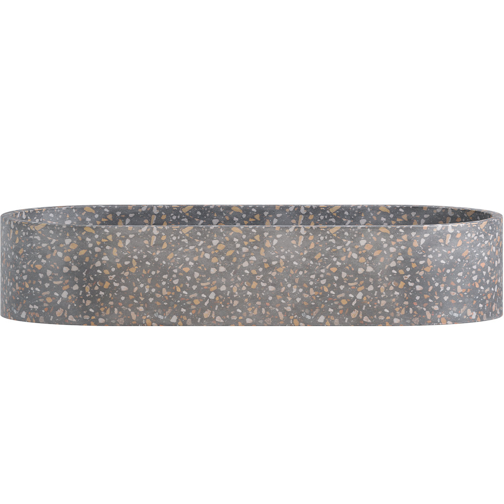 Fienza Jada Pill Concrete Above Counter Basin Lunar Terrazzo