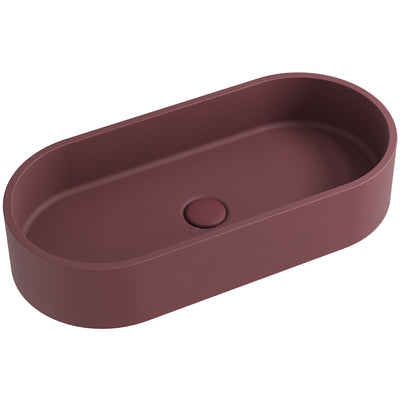 Fienza Jada Pill Concrete Above Counter Basin Mulberry