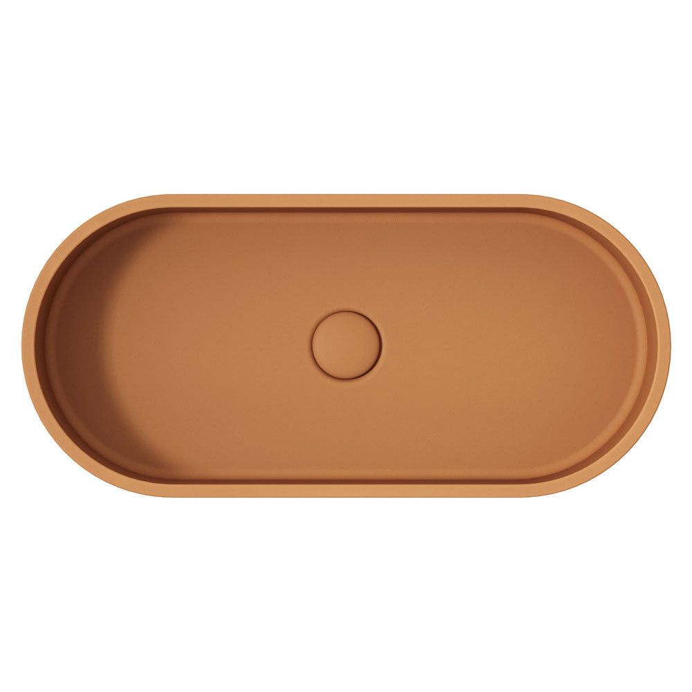 Jada Pill Concrete Above Counter Basin, Tuscan