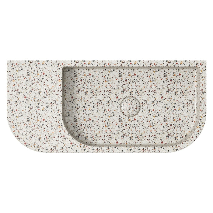 Blanca Concrete Wall Basin, Terrazzo