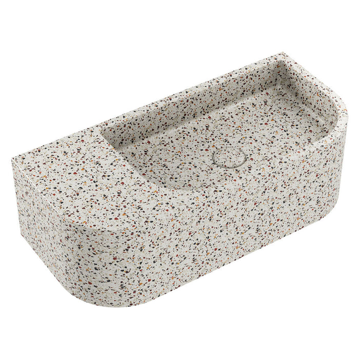 Blanca Concrete Wall Basin, Terrazzo