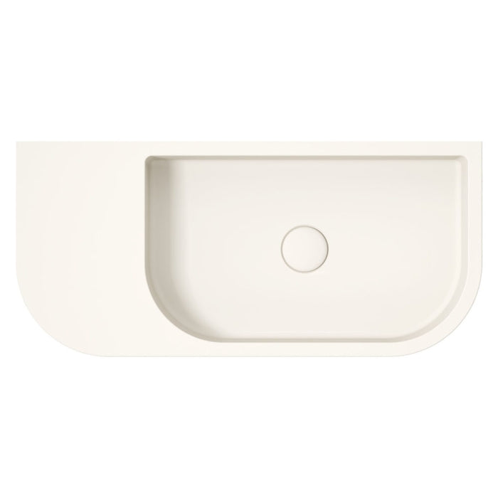 Blanca Concrete Wall Basin, Warm White