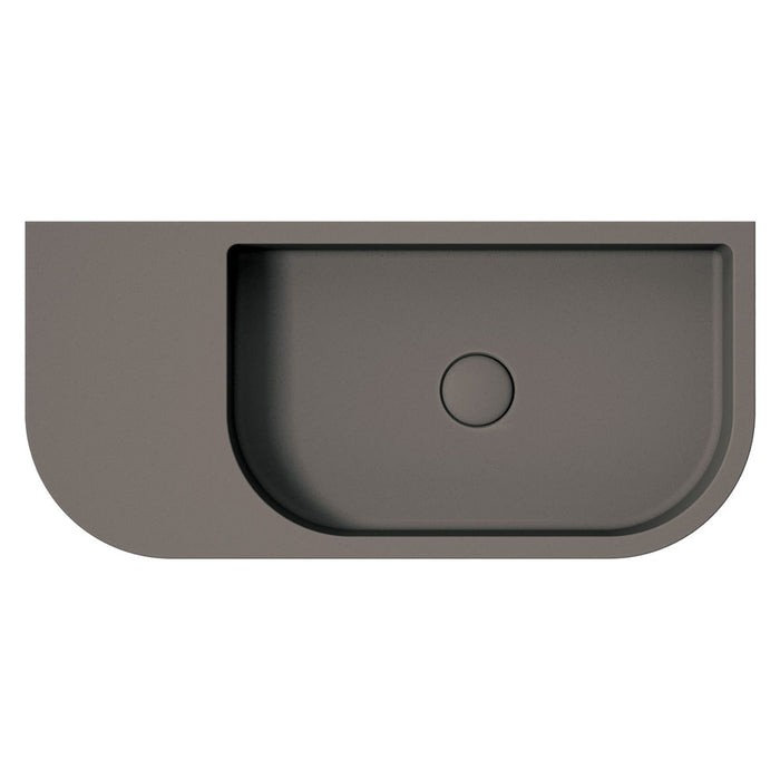 Blanca Concrete Wall Basin, Warm Grey