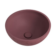 Fienza Alba Round Concrete Above Counter Basin Mulberry