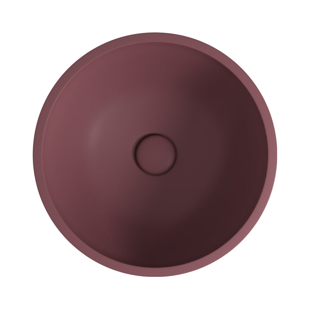 Fienza Alba Round Concrete Above Counter Basin Mulberry