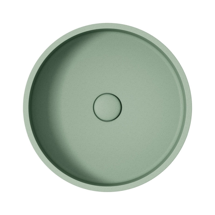 Jada Round Concrete Above Counter Basin, Sage