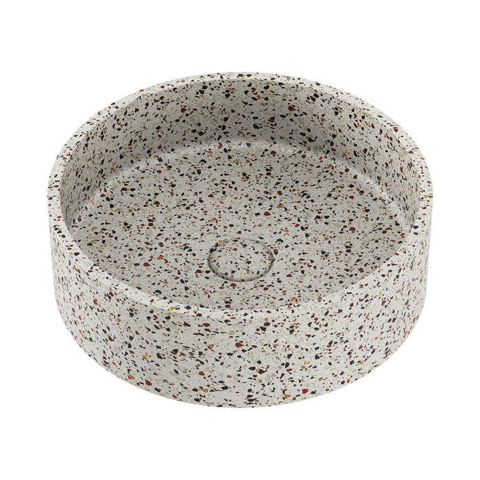 Jada Round Concrete Above Counter Basin, Terrazzo