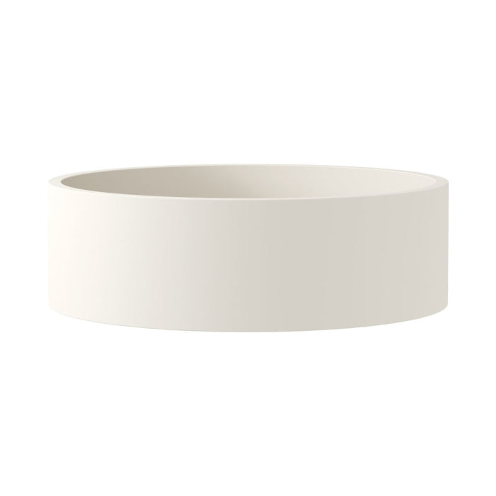 Jada Round Concrete Above Counter Basin, Warm White
