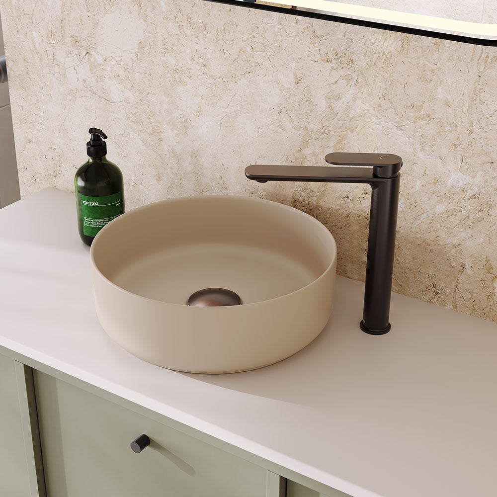 Fienza Reba Above Counter Basin Matte Khaki