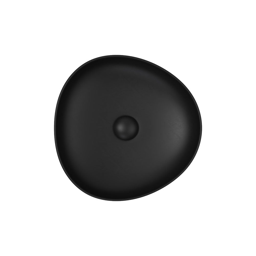 Fienza Pebble Small Above Counter Basin Matte Black