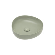 Fienza Pebble Small Above Counter Basin Matte Olive