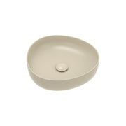 Fienza Pebble Small Above Counter Basin Matte Khaki