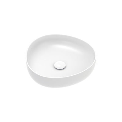 Fienza Pebble Small Above Counter Basin Matte White
