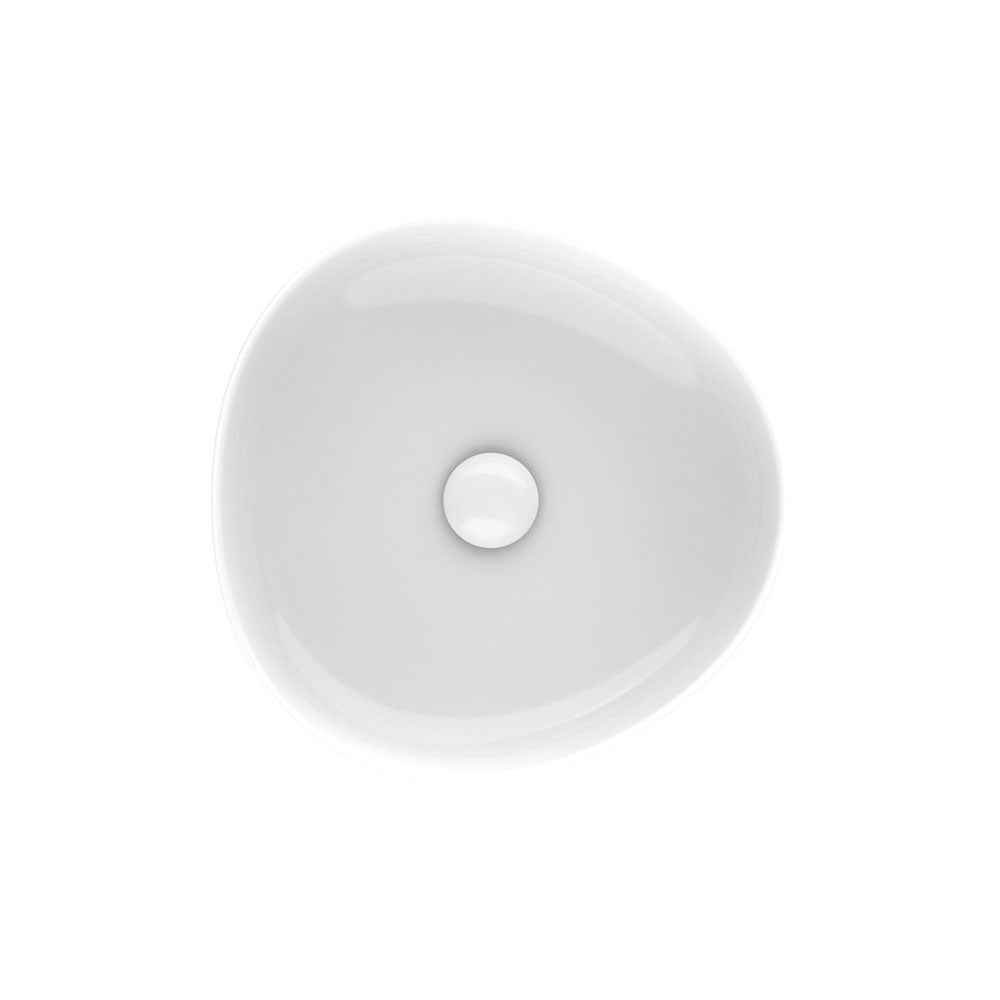 Fienza Pebble Small Above Counter Basin Gloss White
