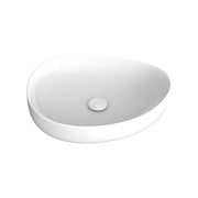 Fienza Pebble Medium Above Counter Basin Gloss White