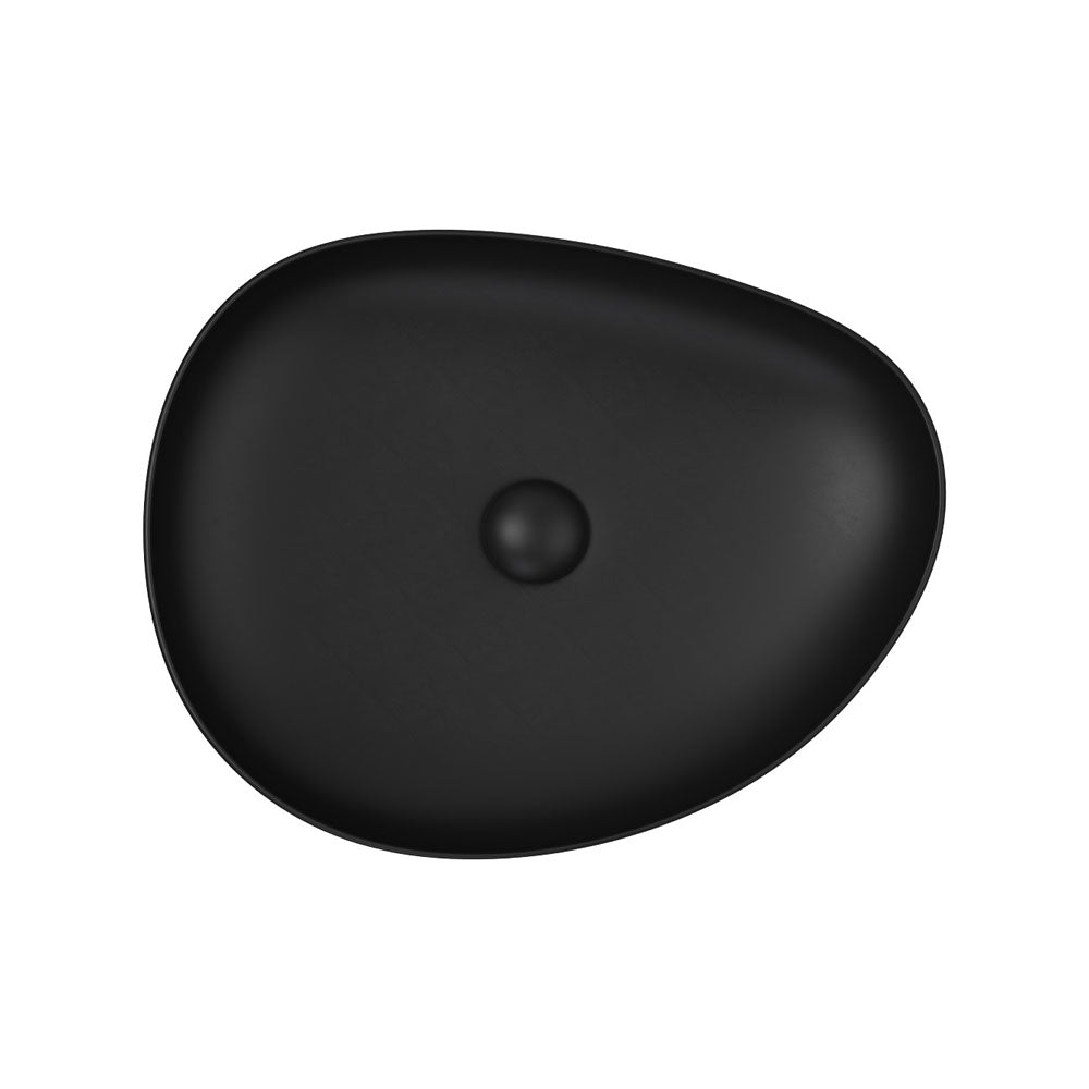 Fienza Pebble Medium Above Counter Basin Matte Black