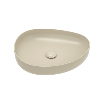 Fienza Pebble Medium Above Counter Basin Matte Khaki
