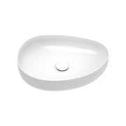 Fienza Pebble Medium Above Counter Basin Matte White