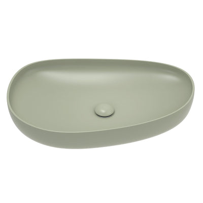 Fienza Pebble Large Above Counter Basin Matte Olive