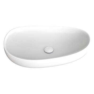 Fienza Pebble Large Above Counter Basin Gloss White
