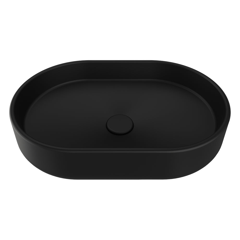 Fienza Eden Pill Above Counter Basin Matte Black