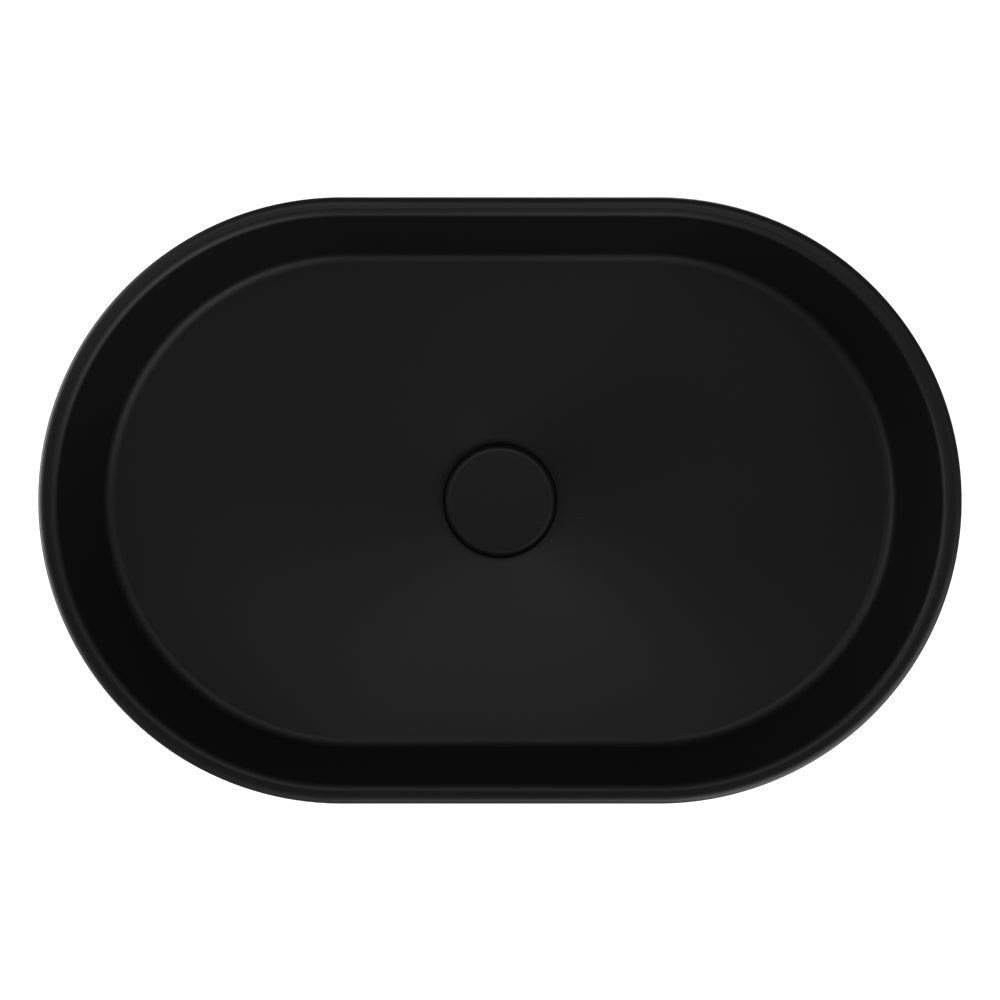 Fienza Eden Pill Above Counter Basin Matte Black