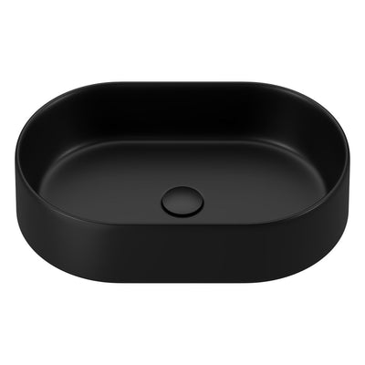 Fienza Aluca Pill Above Counter Basin Matte Black