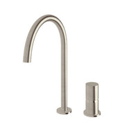 Sussex Felix Basin Hob Mixer Set Brushed Oyster Nickel